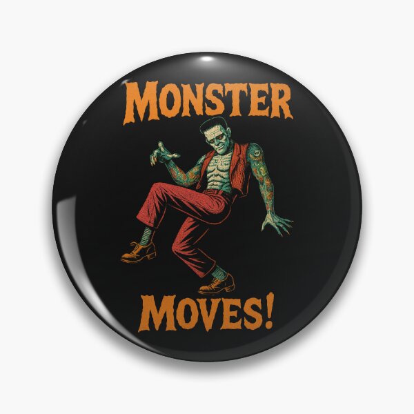 Item preview, Monster Moves - Funny Vintage Halloween Dancing Frankenstein designed and sold by Urban-Alien.