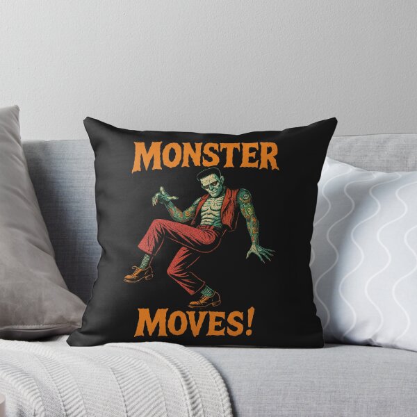 Item preview, Monster Moves - Funny Vintage Halloween Dancing Frankenstein designed and sold by Urban-Alien.