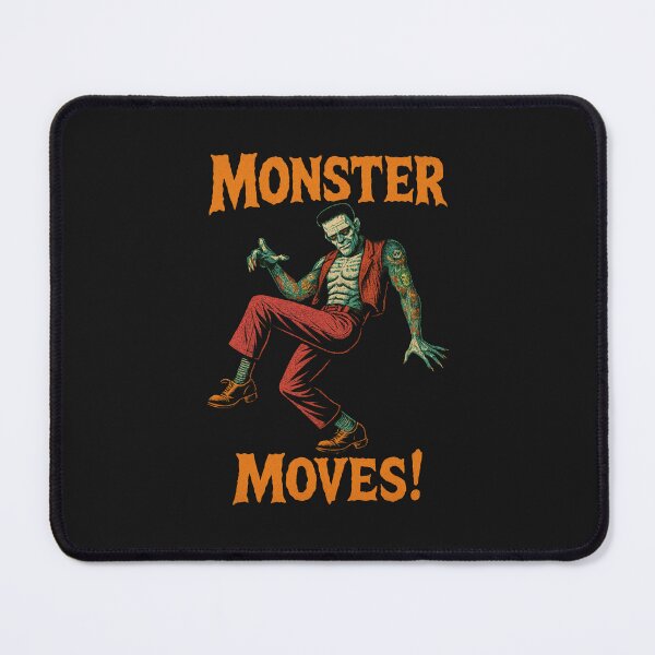 Item preview, Monster Moves - Funny Vintage Halloween Dancing Frankenstein designed and sold by Urban-Alien.