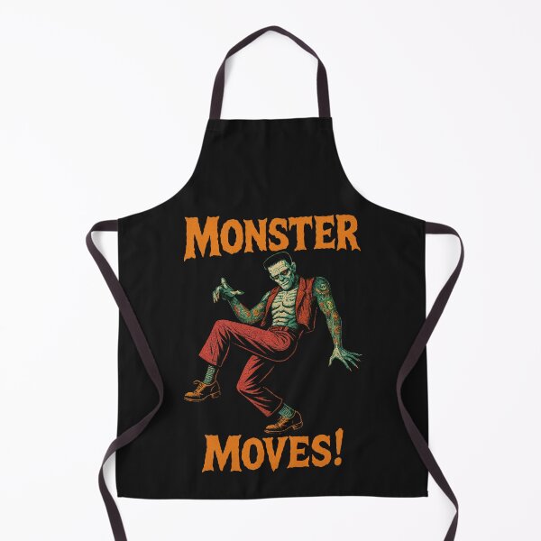 Item preview, Monster Moves - Funny Vintage Halloween Dancing Frankenstein designed and sold by Urban-Alien.