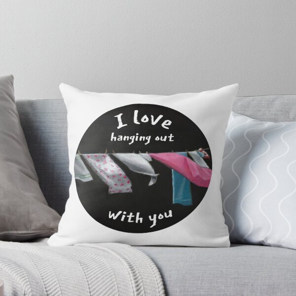 Item preview, Love Hanging Out With You, Laundry On Clothesline designed and sold by JoyfulWhimsy.