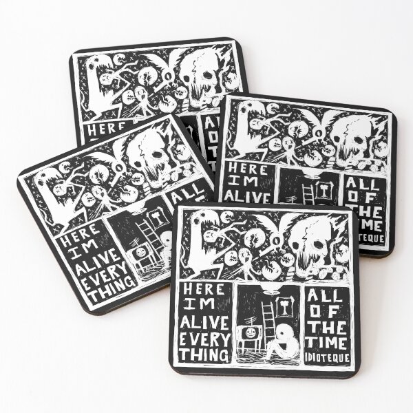 Artikelvorschau, Im Bunker - Idioteque Illustrated Lyrics - Inverted entworfen und verkauft von bangart.