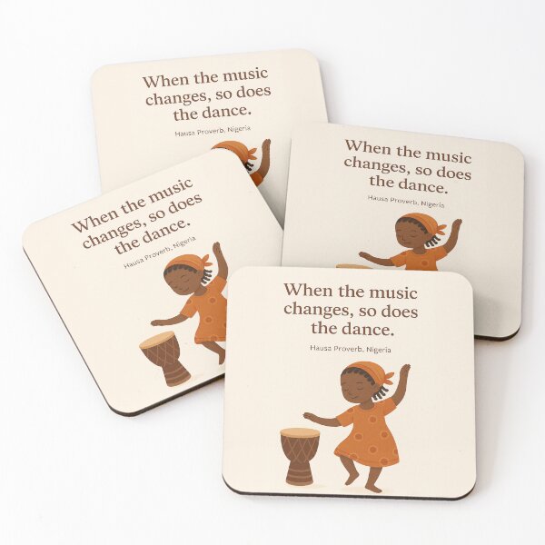 Item preview, African Dance Proverb designed and sold by MforMontessori.