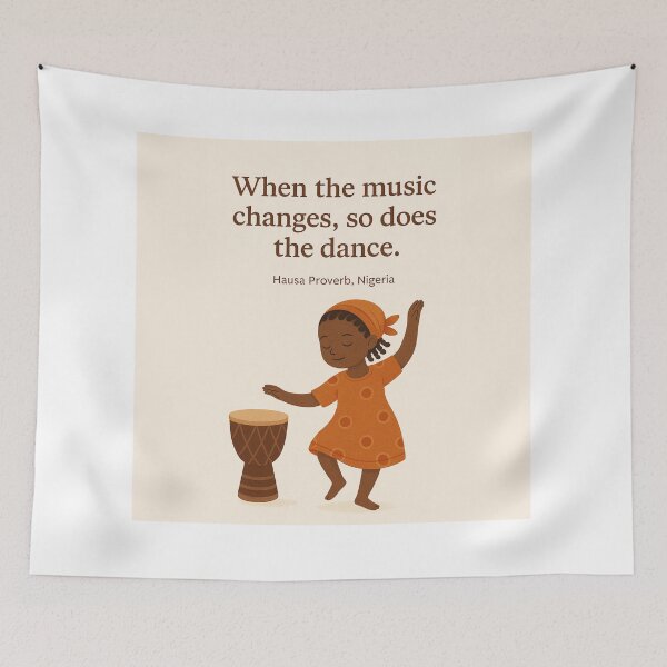 Item preview, African Dance Proverb designed and sold by MforMontessori.