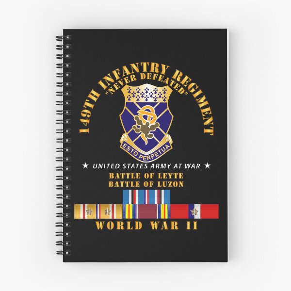 Item preview, Army -  149th Infantry Regiment - Battle of Leyet-Luzon - COA - WWII PAC SVC X 300 designed and sold by Military Insignia Products.