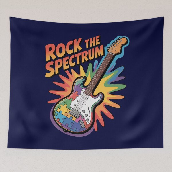 Item preview, Puzzle Guitar Solo – Rock the Spectrum designed and sold by GENX-AUTISM-DAD.