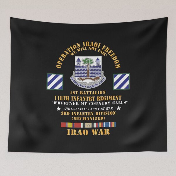 Item preview, Army -  Operation Iraqi Freedom, 1st Bn, 118th  Infantry Regiment - 3rd Inf Division w IRAQ SVC designed and sold by Military Insignia Products.