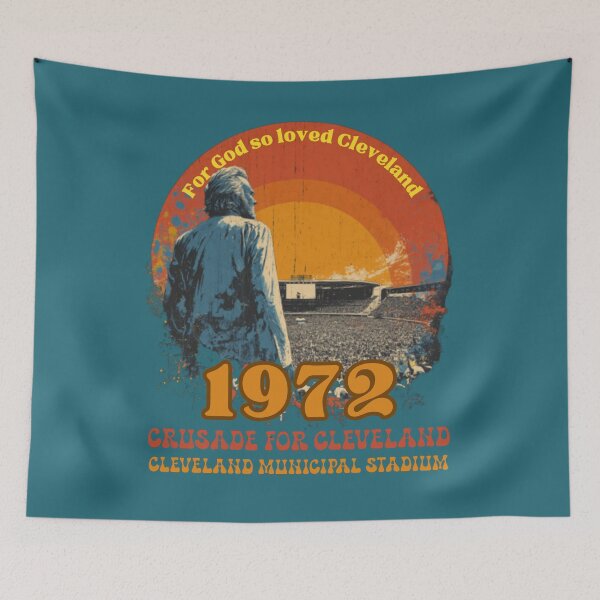 Item preview, 1972 Cleveland Crusade – Vintage Christian Revival designed and sold by TheThreeOFive.