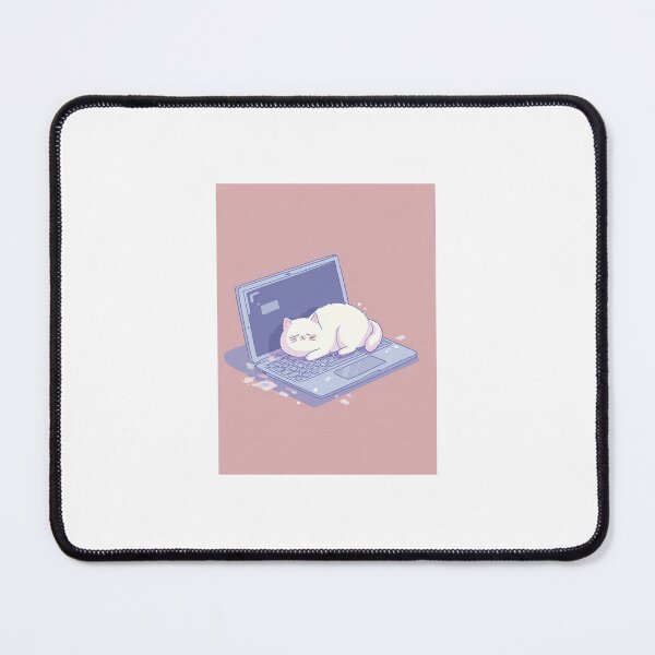 Item preview, Kawaii Cat Sleeping on Laptop designed and sold by mariaben33.