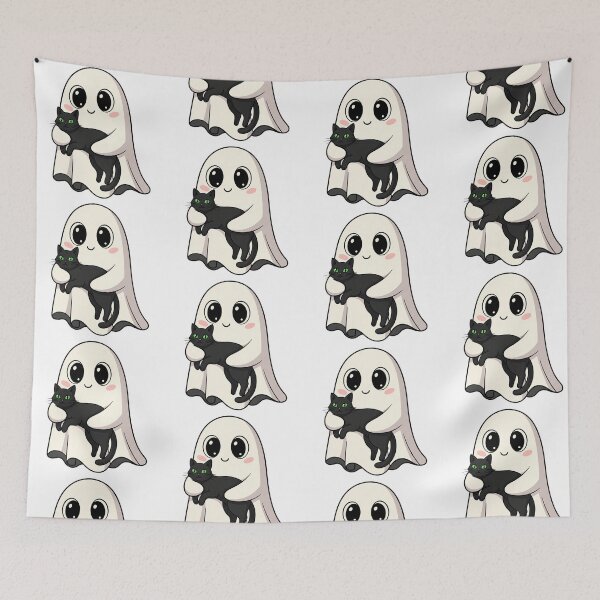Item preview, Autumn Ghost | Cozy, Whimsical, and Spookily Seasonal Halloween Graphic designed and sold by Tw1nsAIArt.