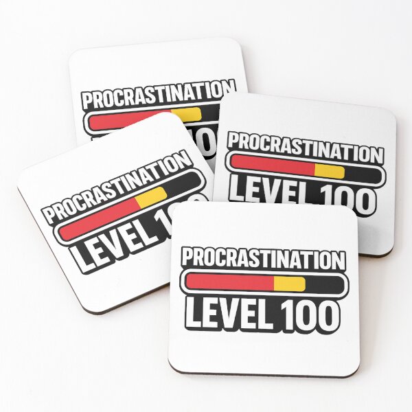 Item preview, Procrastination Meme – Funny “Level 100” Loading Bar Design designed and sold by DMSdesigns1.