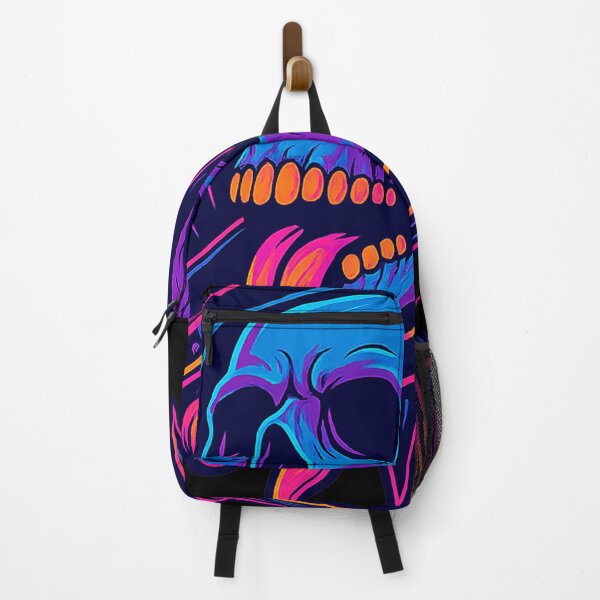 Item preview, Neon Skull Thrash – Cyberpunk Spiked Helmet Art designed and sold by Qopta.