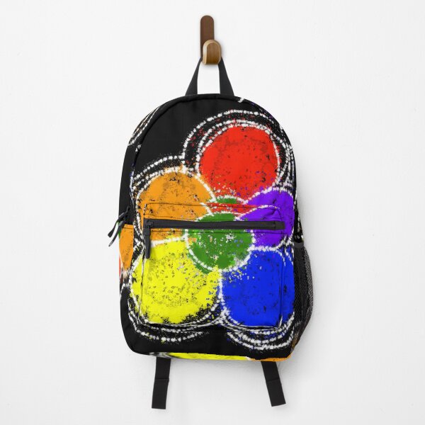 Item preview, Abstract rainbow colored flower designed and sold by Stefrait-7.