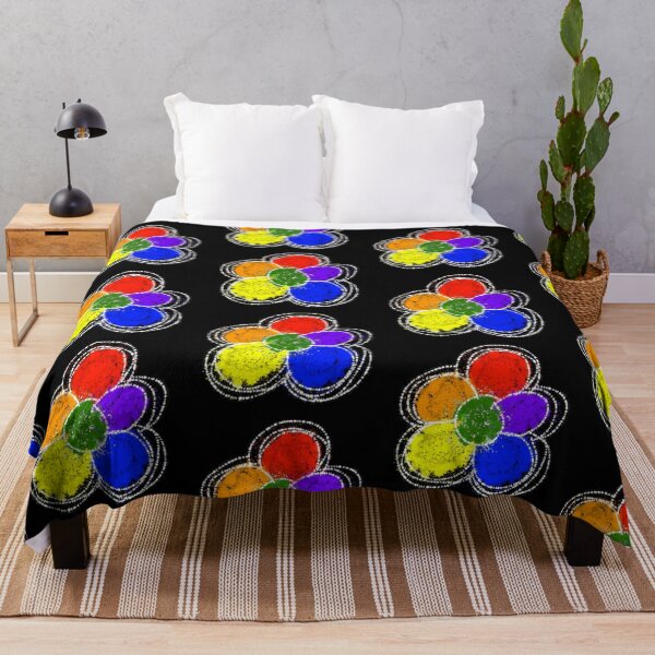 Item preview, Abstract rainbow colored flower designed and sold by Stefrait-7.