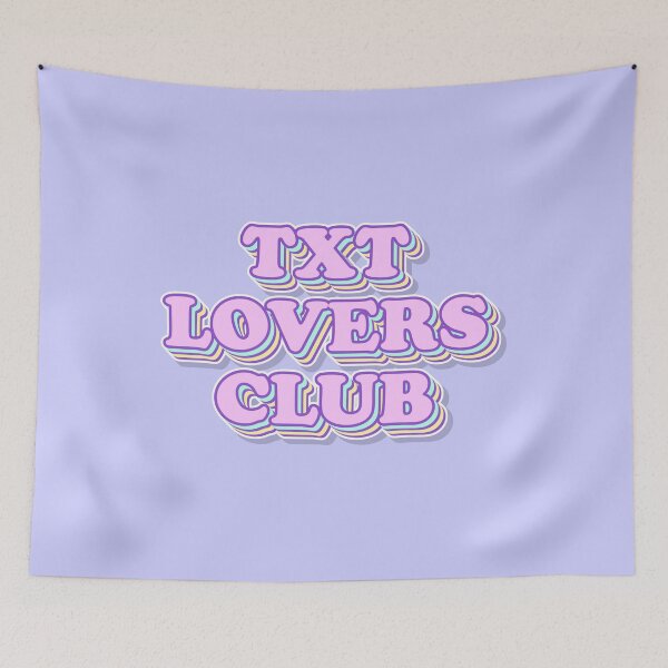 Item preview, TXT Lovers Club Retro Aesthetic Typography Design designed and sold by smeraldosecrets.