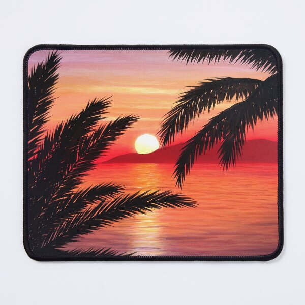 Item preview, Tropical Sunset with Palm Trees - Relaxing and Exotic Illustration designed and sold by Ambiance Sauvage.