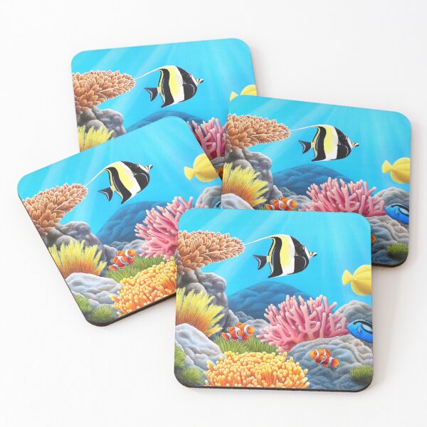 Item preview, Tropical Fish and Colorful Reefs – Vibrant Underwater Illustration designed and sold by Ambiance Sauvage.