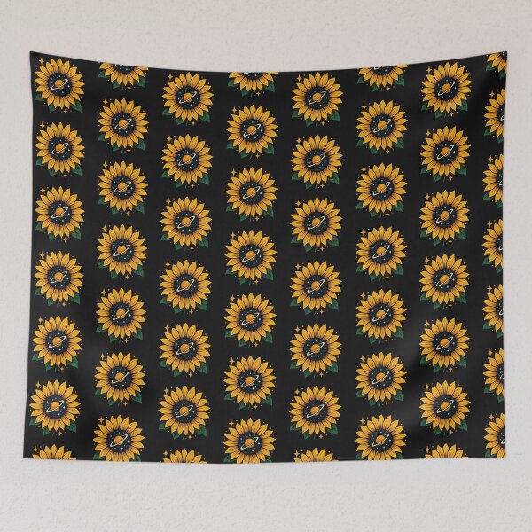 Item preview, "Cosmic Bloom: Saturn Sunflower Fusion" designed and sold by JuicyTuna82.