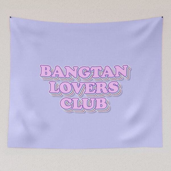 Item preview, Bangtan Lovers Club Retro Aesthetic Typography Design designed and sold by smeraldosecrets.