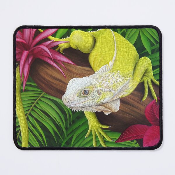 Item preview, Yellow Iguana in the Jungle - Colorful and Exotic Illustration designed and sold by Ambiance Sauvage.