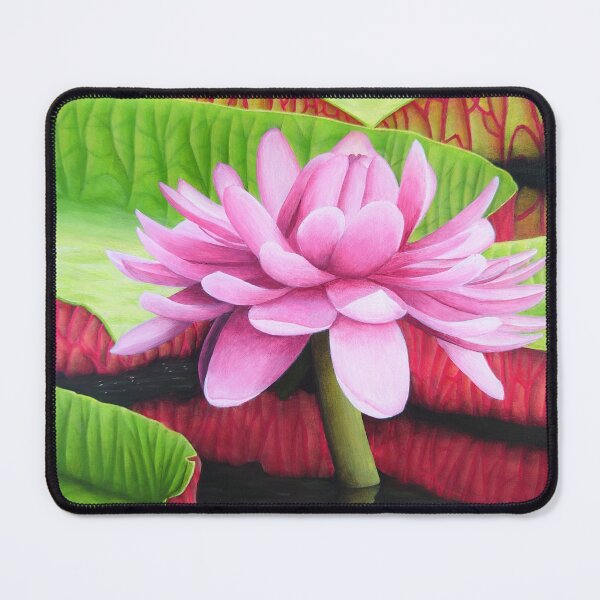 Item preview, Pink Victoria Amazonica Water Lily - Vibrant and Exotic Illustration designed and sold by Ambiance Sauvage.