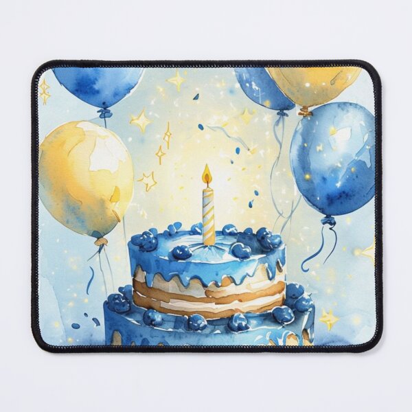 Item preview, Watercolor Blue Boy’s 1st Birthday designed and sold by Monika Howarth.