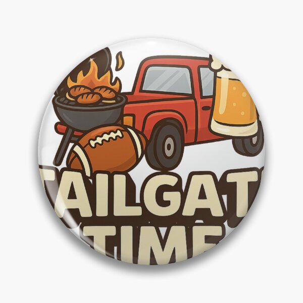 Item preview, Funny Tailgate Meme – “Tailgate Time” Football and Beer Design designed and sold by DMSdesigns1.