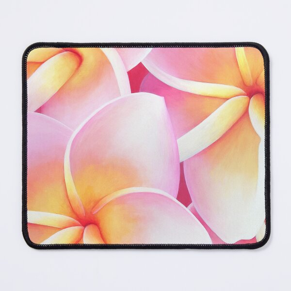 Item preview, Pink and White Plumeria Frangipani Flowers - Tropical and Elegant Illustration designed and sold by Ambiance Sauvage.
