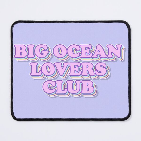 Item preview, Big Ocean Lovers Club Retro Aesthetic Typography Design designed and sold by smeraldosecrets.