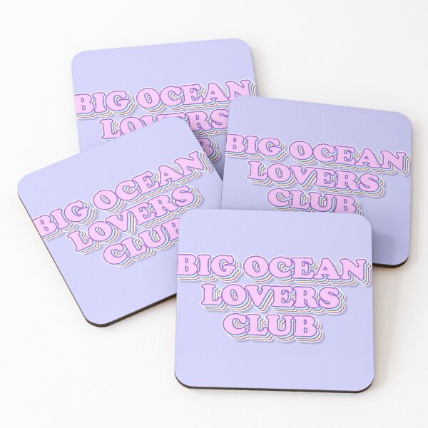 Item preview, Big Ocean Lovers Club Retro Aesthetic Typography Design designed and sold by smeraldosecrets.