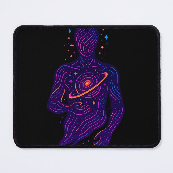 Item preview, Cosmic Neon Being – Synthwave Energy Flow designed and sold by Qopta.