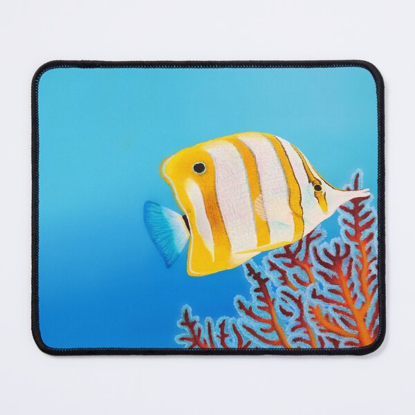 Item preview, Chelmon Butterflyfish and Gorgonian - Vibrant Marine Illustration designed and sold by Ambiance Sauvage.