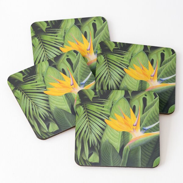 Item preview, Tropical Plants and Strelitzia Flower - Exotic and Elegant Illustration designed and sold by Ambiance Sauvage.