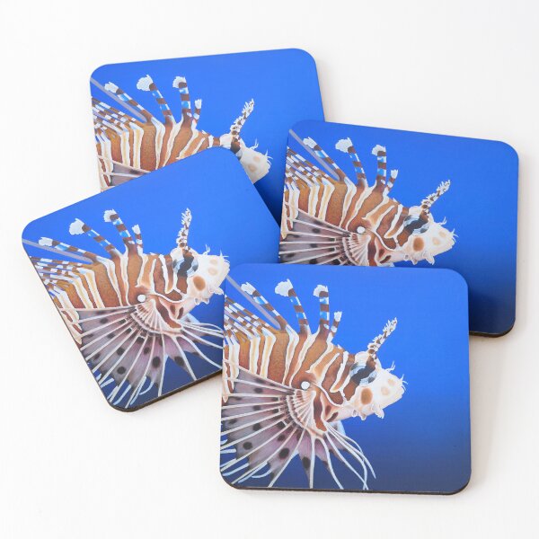 Item preview, Lionfish in the Ocean - Exotic and Beautiful Illustration designed and sold by Ambiance Sauvage.