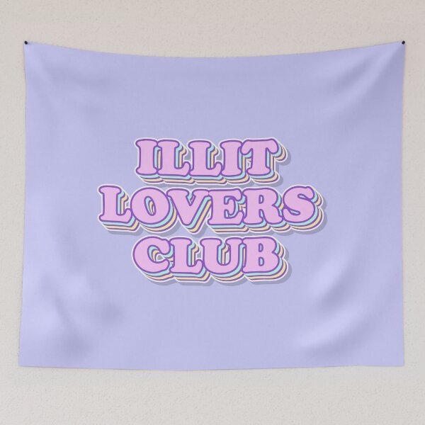 Item preview, ILLIT Lovers Club Retro Aesthetic Typography Design designed and sold by smeraldosecrets.