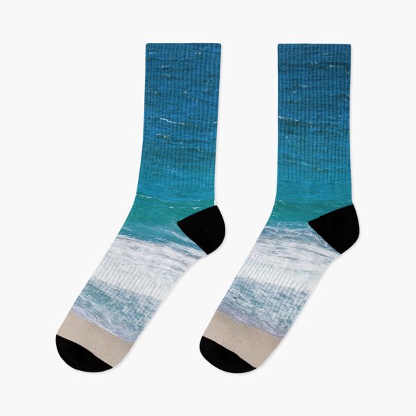 Item preview, Blue Ocean Waves and Sandy Beach designed and sold by Wild Afterglow.
