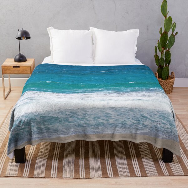 Item preview, Blue Ocean Waves and Sandy Beach designed and sold by Wild Afterglow.
