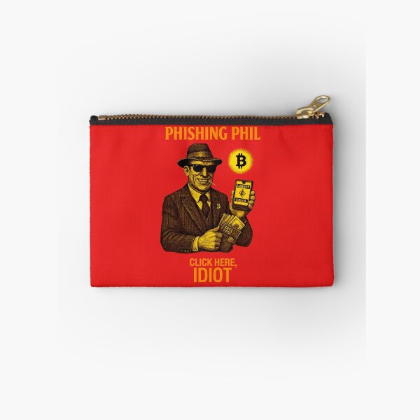 Item preview, "Phishing Phil – Click Here, Idiot" | Crypto Scam Awareness Design designed and sold by BitCrop.