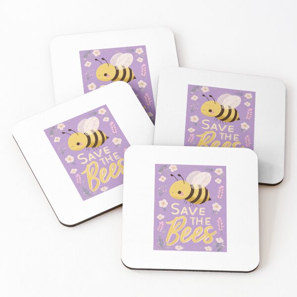 Item preview, Save the Bees Kawaii Bee Floral Illustration designed and sold by mariaben33.
