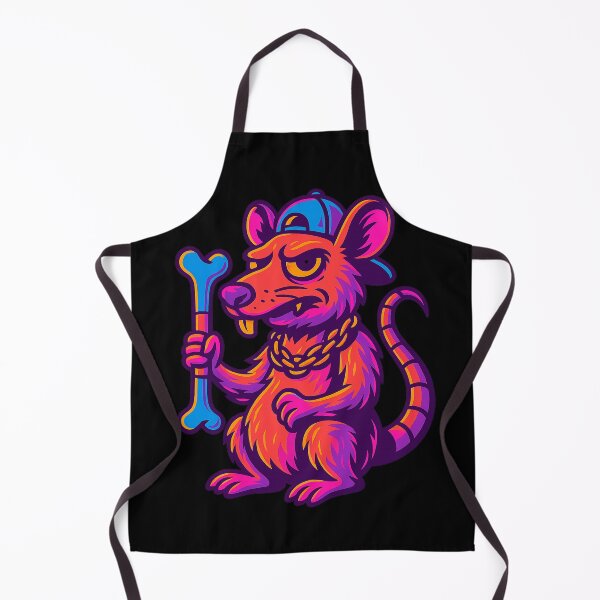 Item preview, Neon Gangsta Rat – Street Vibes Glow designed and sold by Qopta.
