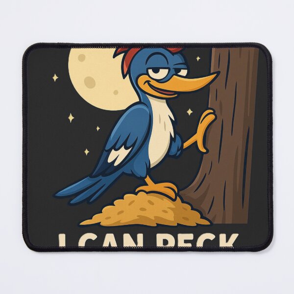 Item preview, Funny Woodpecker Meme – I Can Peck All Night designed and sold by OxiSkor.
