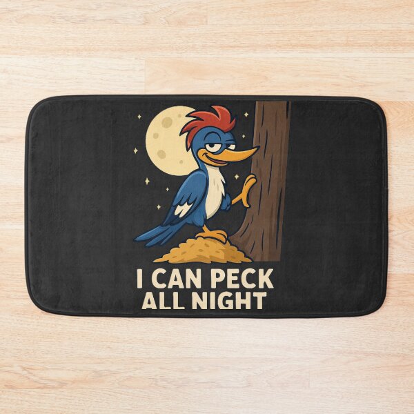Item preview, Funny Woodpecker Meme – I Can Peck All Night designed and sold by OxiSkor.