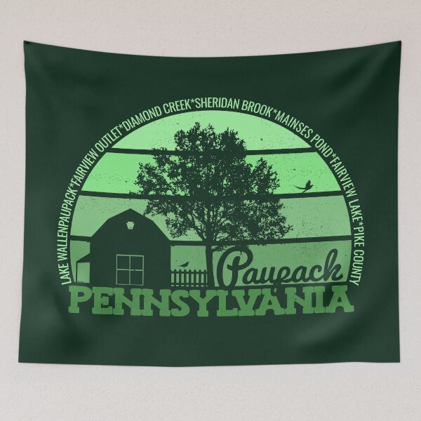 Item preview, Paupack Pennsylvania Sunset Retro Vintage Local Pride Logo designed and sold by CRHPOD20.