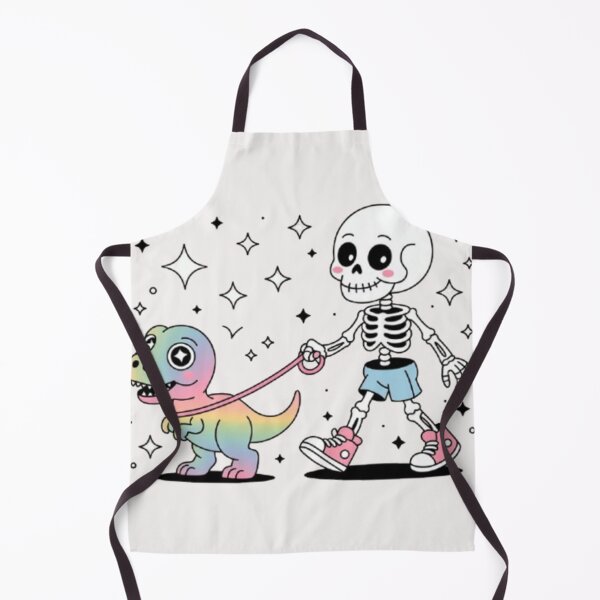 Item preview, Skeleton Stroll with a Rainbow Dino designed and sold by dortmond.