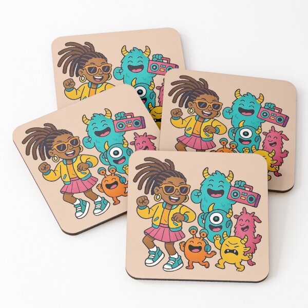 Item preview, Cool Girl Monster Dance Crew designed and sold by Myra365Art.