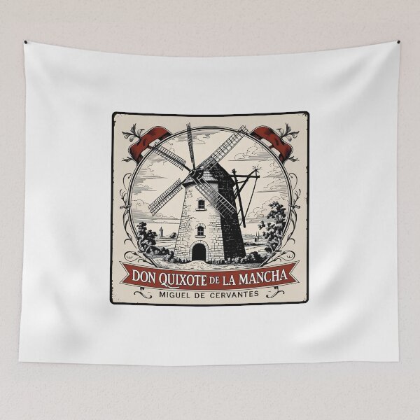 Item preview, Windmills in Miguel de Cervantes's 'Don Quixote' designed and sold by Filologica.