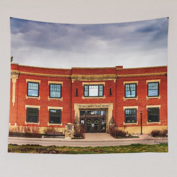 Item preview, Historic Teton County Courthouse – Driggs, Idaho Landmark on the National Register of Historic Places designed and sold by Bryan Spellman.