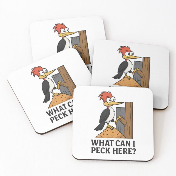 Item preview, Funny Woodpecker Meme – What Can I Peck Here? designed and sold by OxiSkor.