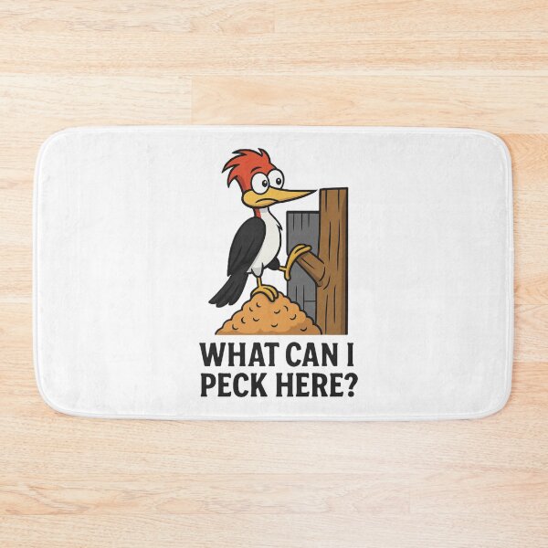 Item preview, Funny Woodpecker Meme – What Can I Peck Here? designed and sold by OxiSkor.