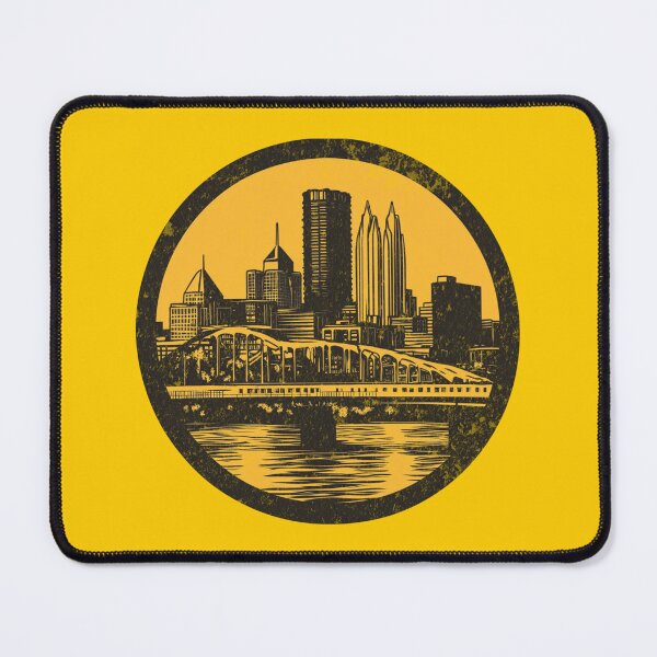 Item preview, Pittsburgh Skyline – Black and Yellow City Pride Design designed and sold by AandZNoveltee.